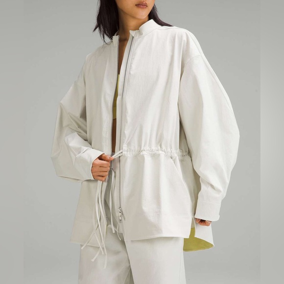 Lululemon💎NWOT💎Cinch-Waist Stretch Shirt Jacket NEW RARE STYLE💎Bone💎Large - Picture 5 of 16